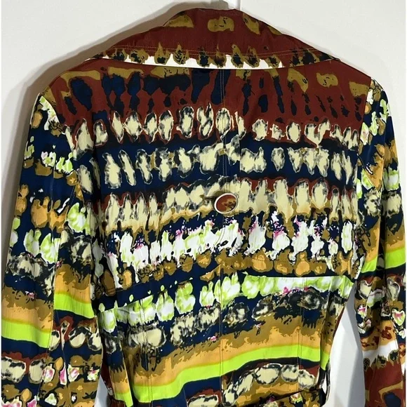 Trench Peacoat by Vertigo Paris, Colorful Versatile Lightweight Small - Picture 4 of 12